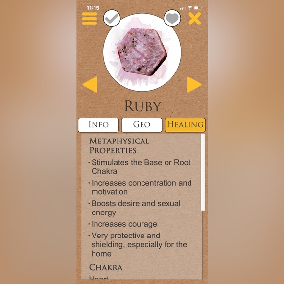 Black Obsidian and Raw Hexagonal Ruby-on a Viking weave chain - Picture 3 of 3